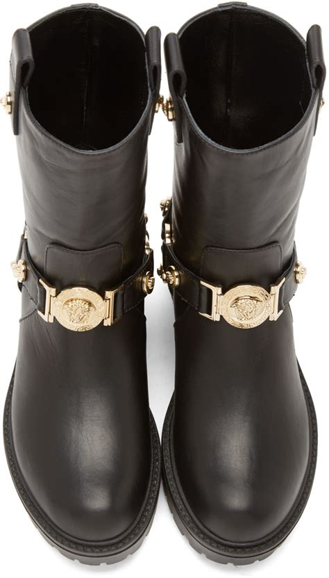 versace medusa boots.